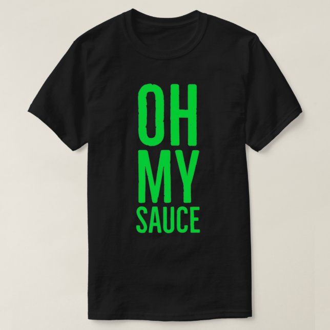 Camiseta Oh Meu Molho Garlic Cilantro Premium (Frente do Design)
