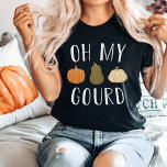 Camiseta Oh, Meu Pumpkin De Cabra<br><div class="desc">Mostre o seu amor pela queda com esta design engraçada com a peça sobre palavras "oh meu Deus" com três coloridas ilustrações de abóbora de outono.</div>