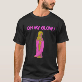 Camiseta Oh My Glow Vierge Marie Rose et Or