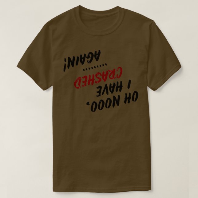 Camiseta Oh, não, eu caí (Frente do Design)