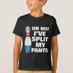 Camiseta Oh Não, eu dividi minha Boliche de calças