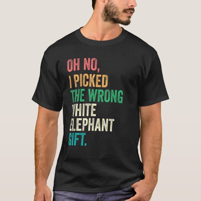 Camiseta Oh Não, Eu Peguei O Gift_3 Do Elefante Branco Erra (Frente)