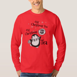Camiseta Oh Natal Tea Penguin Lover - Tea Drinker