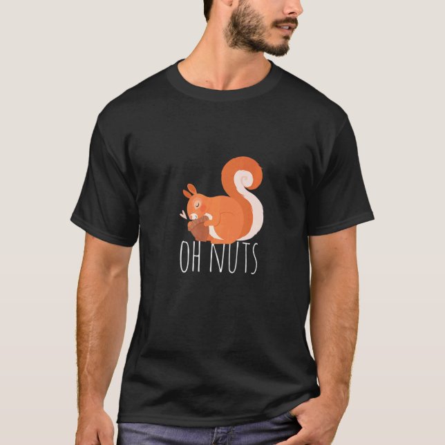 Camiseta Oh Nuts Squirrel  Squirrel Pet Animal (Frente)
