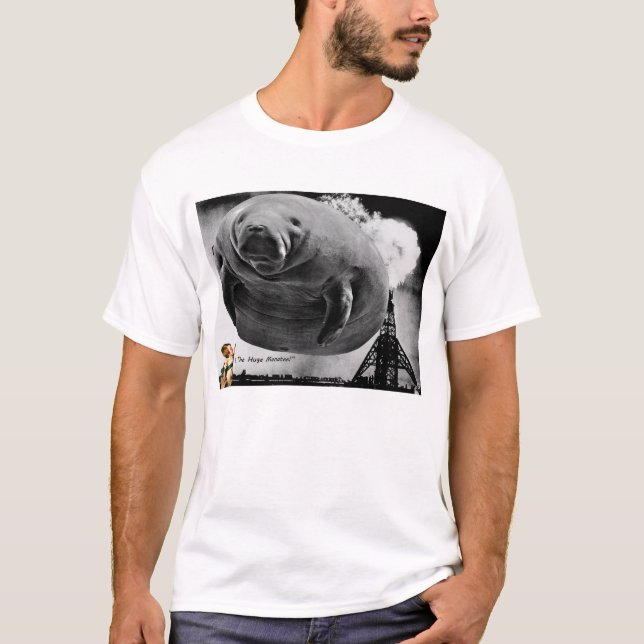 Camiseta "Oh, o peixe-boi enorme! " (Frente)