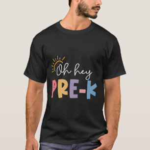 Camiseta Oh Olá Professor Pré K Aluno Pré Escola Primeiro D