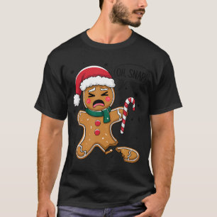 Camiseta Oh, Pão de Gingerpão Homem Bonito Cookie de Natal