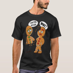 Camiseta Oh, Pão de Gingerpão Xmas Não consigo sentir meu X