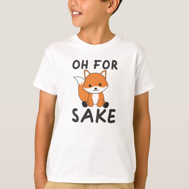 Camiseta Oh Para Fox Sake Engraçado Foxes Pun (Frente)