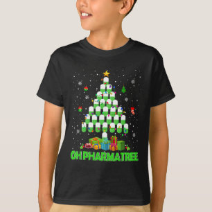 Camiseta Oh Pharmatree Árvore de Natal Farmácia Medicamento