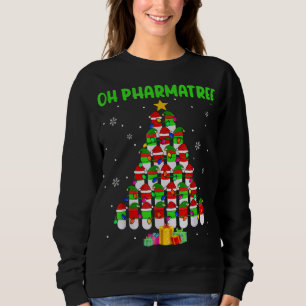 Camiseta Oh Pharmatree Natal Árvore de Natal Luzes de Natal