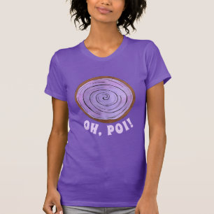 Camiseta OH, POI (Oh Boy) Comida Roxo Taro Roxo Havaiano