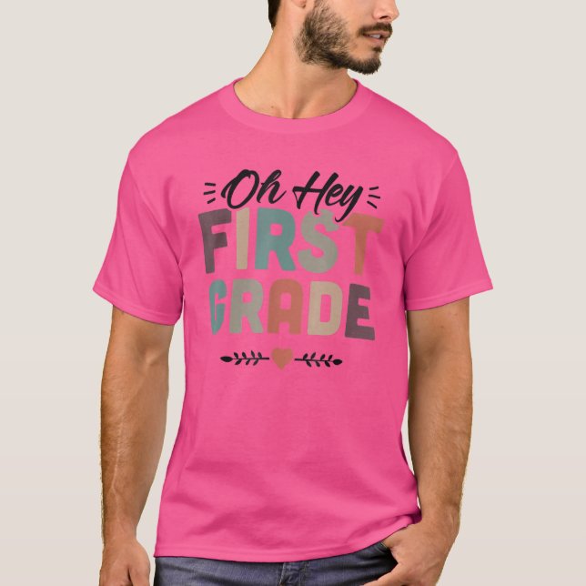 Camiseta Oh, Primeiro Grau Retrô De Volta Para Professores  (Frente)