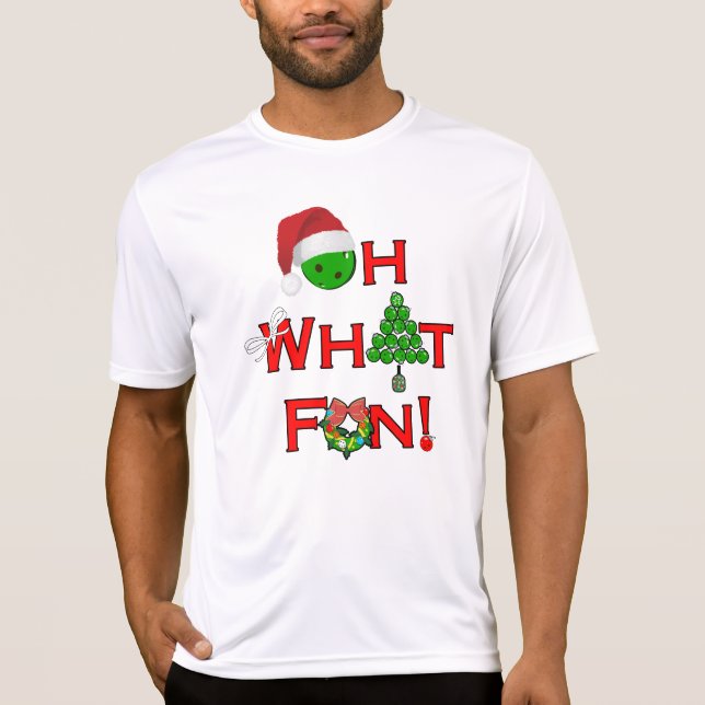 Camiseta Oh, Que Bola De Natal Divertida (Frente)