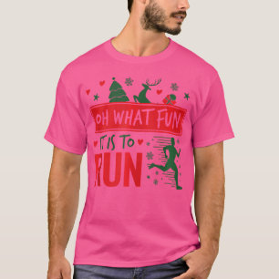 Camiseta Oh Que Diversão É Correr Natal Correndo Natal Ru