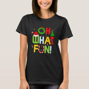 Camiseta Oh Que Diversão Natal Alegre Família Homens Mulher