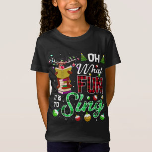 Camiseta Oh Que Divertido É Cantar Uma Reindeer Musical Can
