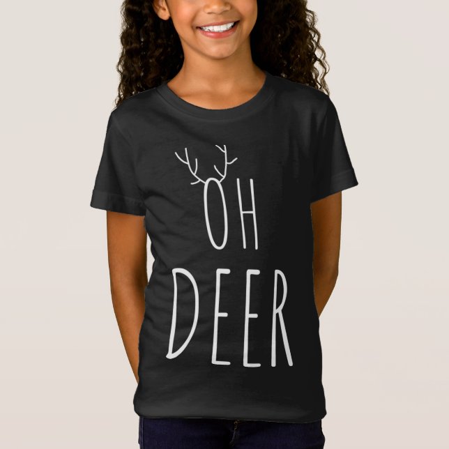 Camiseta Oh rena de veado Natal (Frente)