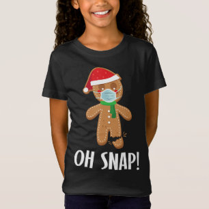 Camiseta Oh, salto presente mascarado de pão de christma