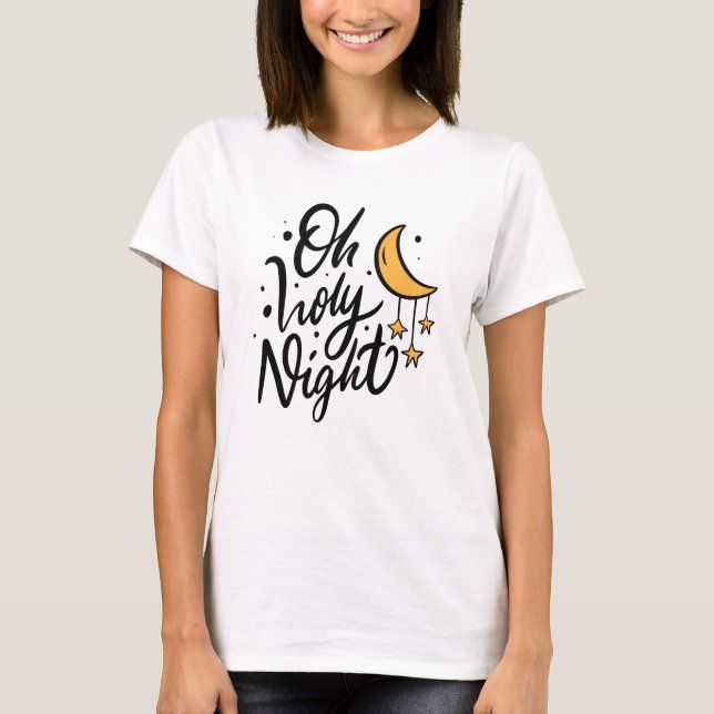 Camiseta Oh Santa Noite Moon (Frente)