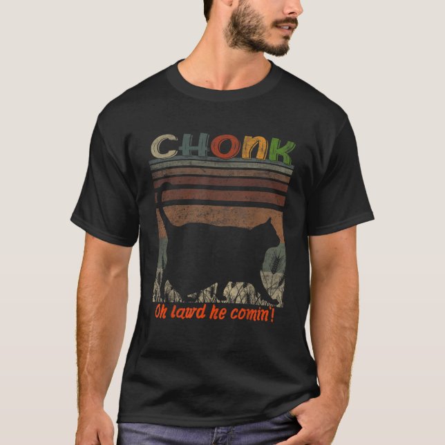 Camiseta Oh Senhor Ele Vindo Chonk Scale Meme Meme (Frente)