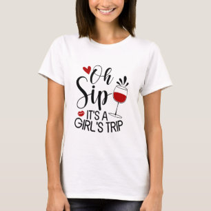 Camiseta Oh Sip É Viagem de Garota