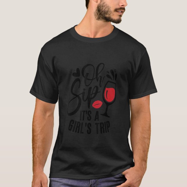 Camiseta Oh Sip É Viagem de Garota (Frente)