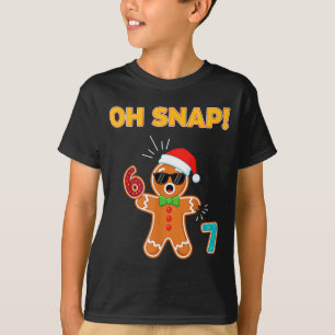 Camiseta Oh Snap 67 Seis Sete Meme Homem de Biscoito Engraç