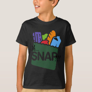 Camiseta Oh Snap Benefícios Ebt Selos de Alimentos Capuz Di