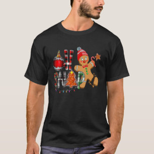 Camiseta Oh Snap Cookie Man Gingerbird Natal Mais Claro