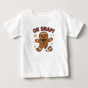 Camiseta Oh Snap! Design de Biscoito de Gengibre Engraçado
