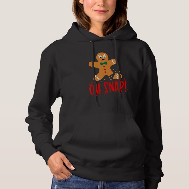 Camiseta Oh Snap Gingerbread Man Christmas Pajama Xmas Holi (Frente)