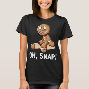 Camiseta Oh Snap Gingercake Cookie Man quebrado na perna Am