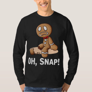 Camiseta Oh Snap Gingercake Cookie Man quebrado na perna Am