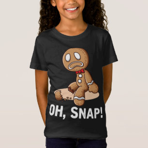 Camiseta Oh Snap Gingercake Cookie Man quebrado na perna Am