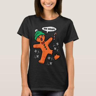Camiseta Oh Snap Homemem de Biscoito de Natal Natal Meninos