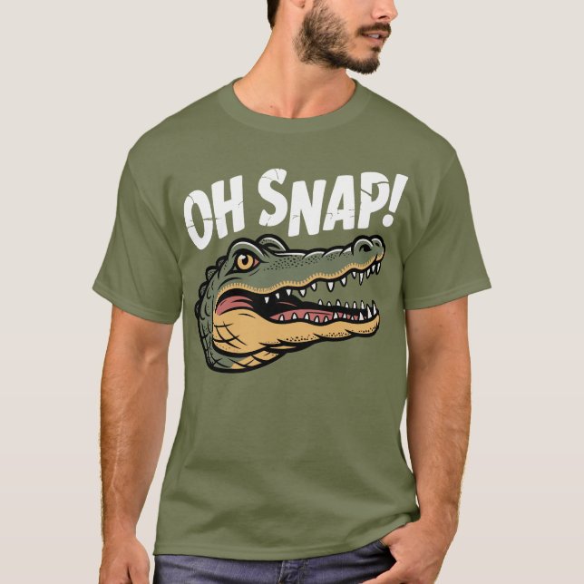 Camiseta Oh Snap Jacaré (Frente)