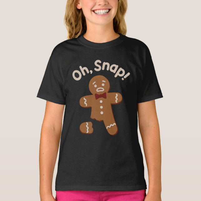 Camiseta Oh snap! Natal engraçado  (Frente)