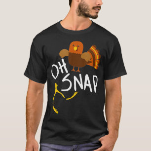 Camiseta Oh Snap Wishbone Engraçado Banquete da Família de 