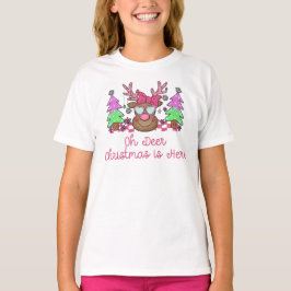Camiseta Oh Veado Natal Está Aqui