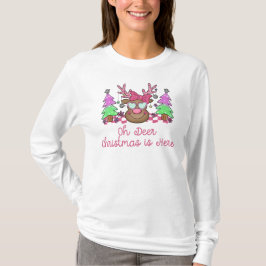 Camiseta Oh Veado Natal Está Aqui
