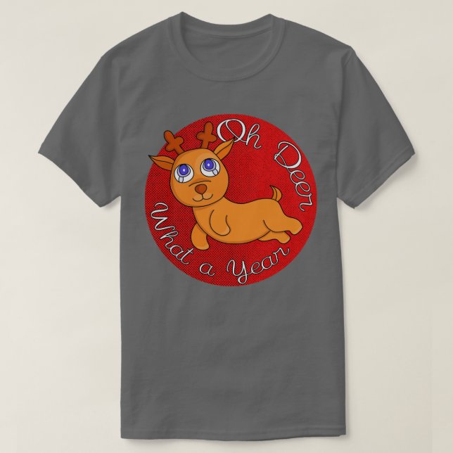 Camiseta Oh Veado Que Ano (Frente do Design)