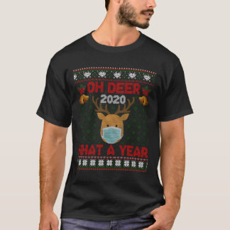Camiseta Oh Veado Que Quarentena De Um Ano De Natal 2020 Fe