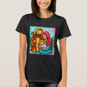 Camiseta Oh Venha Adoremos-Lhe Cena de Natal de Jesus