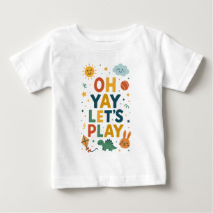 Camiseta Oh Yay Vamos Play - Brincadeiras, Sala de Arte