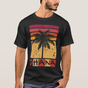 Camiseta Ohana Hawaii Outfit Mulheres e Homens Aloha Havaia