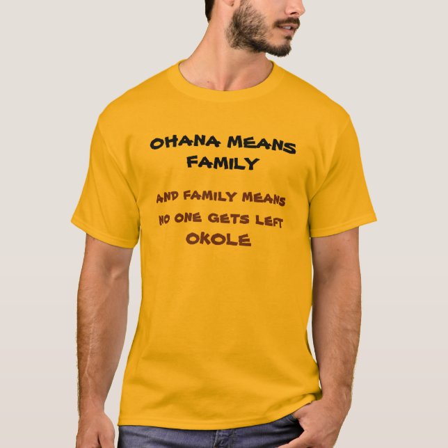 CAMISETA OHANA SIGNIFICA A FAMÍLIA… (Frente)