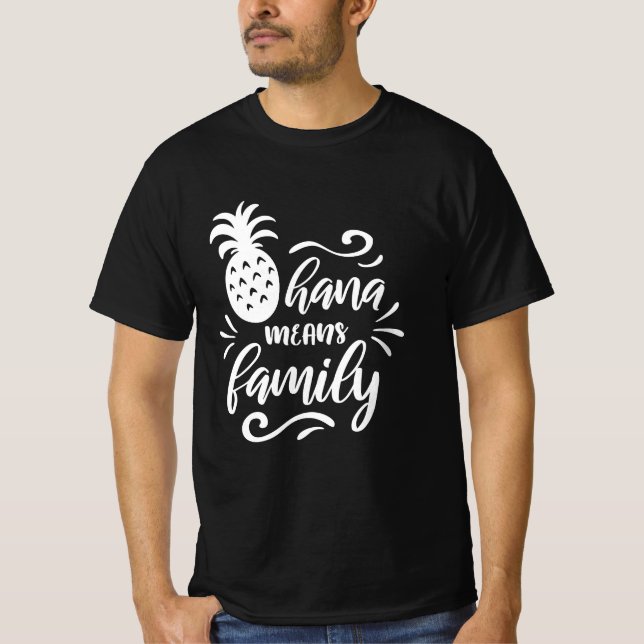CAMISETA OHANA SIGNIFICA CITAÇÃO FAMILIAR (Frente)
