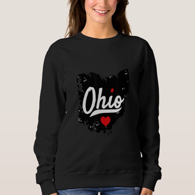 Camiseta Ohio Clothing State Of Ohio Script Home Pride Ohio (Frente)