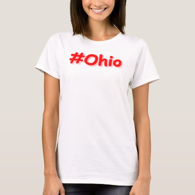 Camiseta "#Ohio" Design. Comprar Agora (Frente)